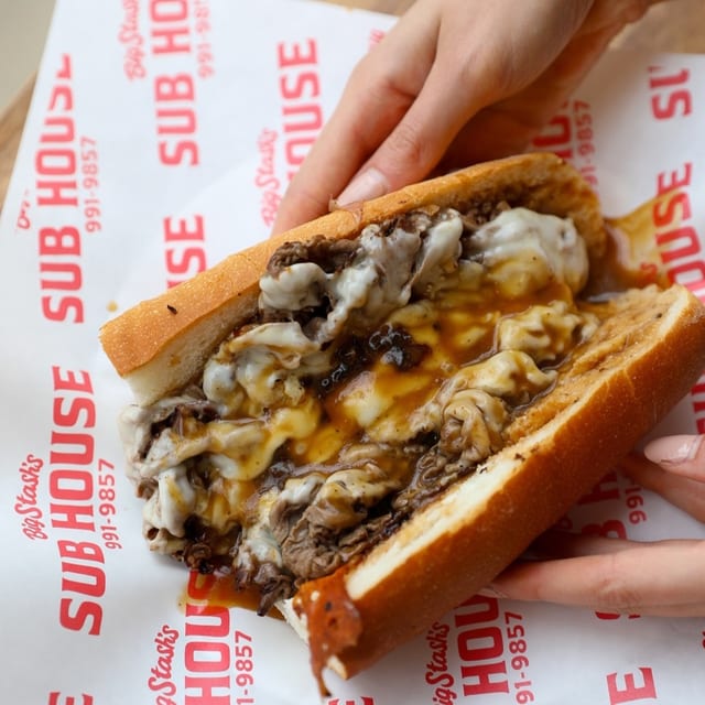 Hot Roast Beef Sub.